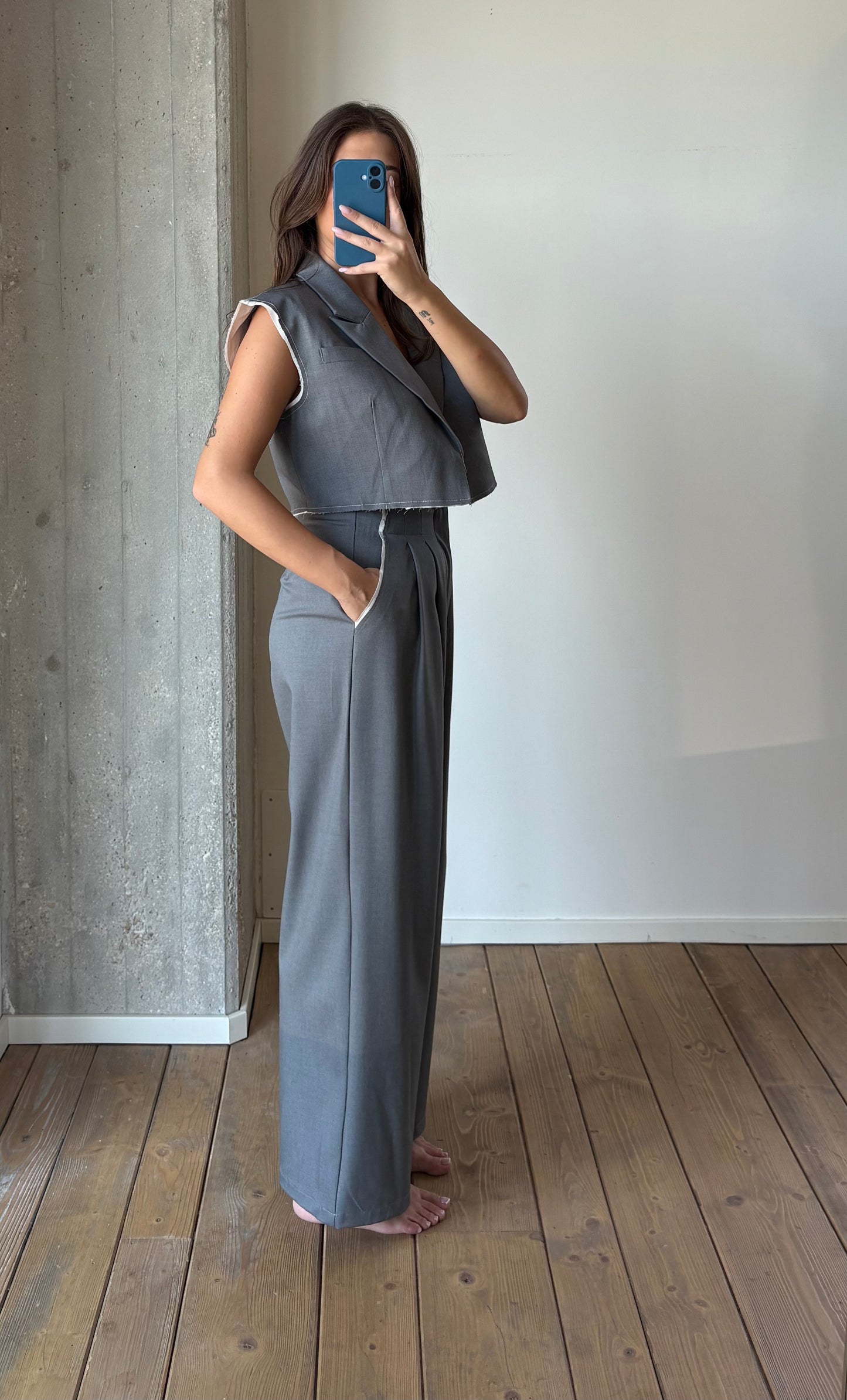 Pantalone con doppia pinces