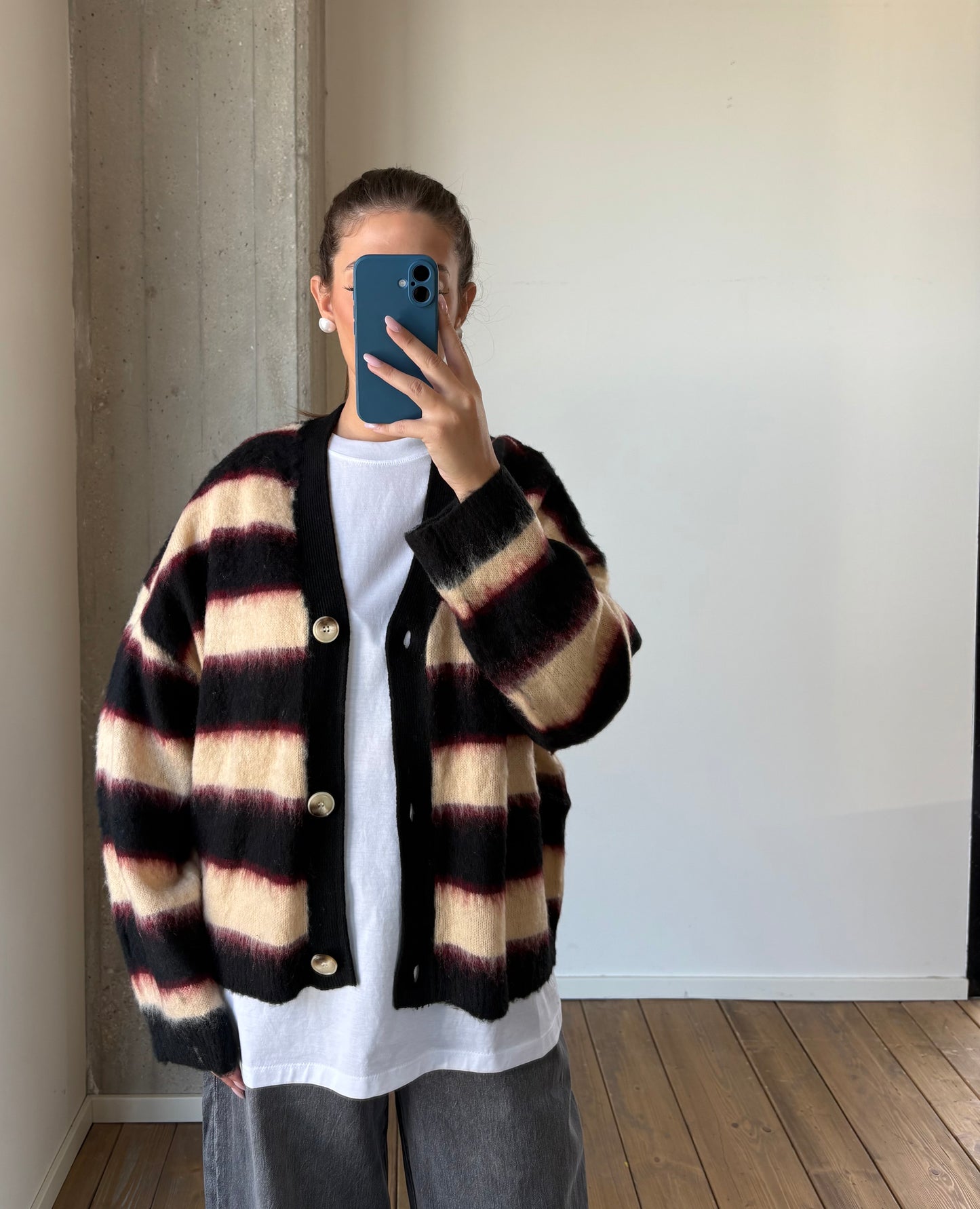 Cardigan a righe