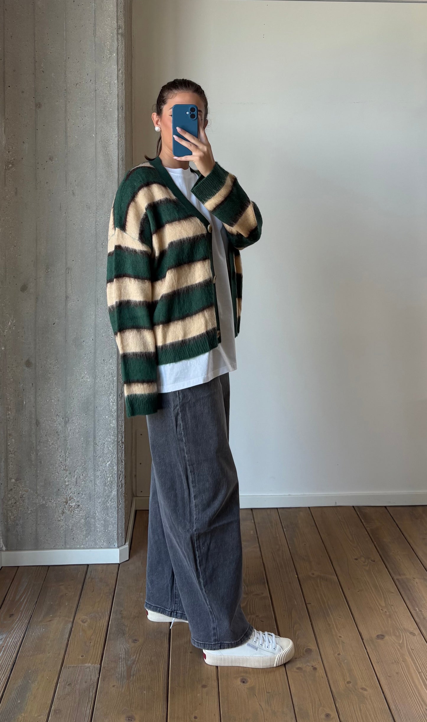 Cardigan a righe