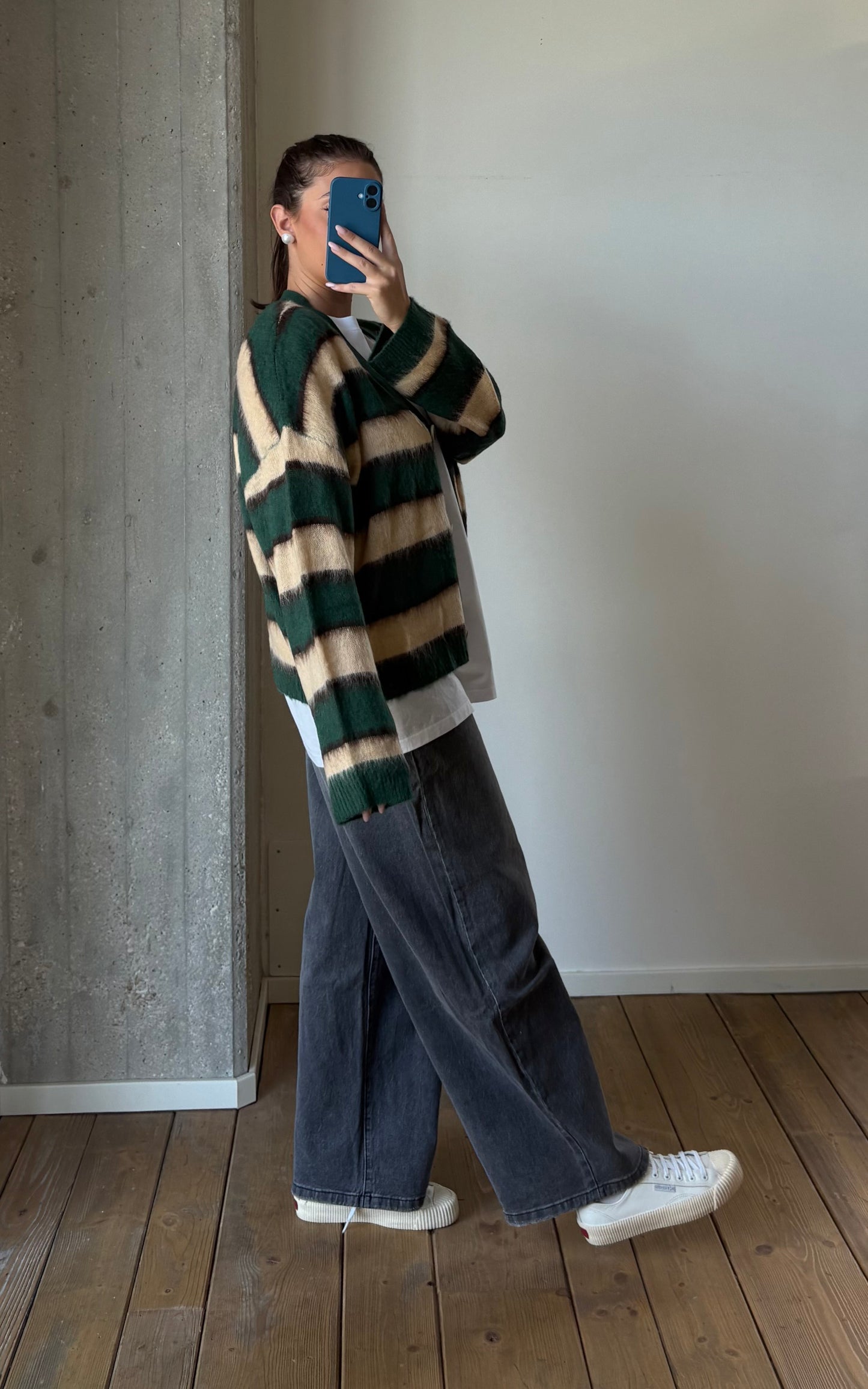 Cardigan a righe