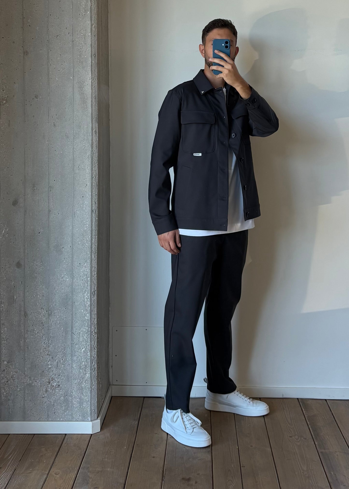 Pantalaccio con pinces palazzo fit
