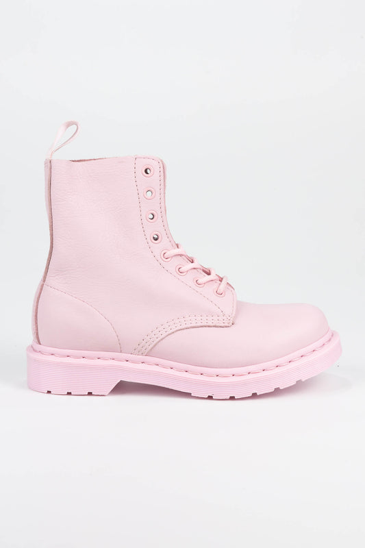 1460 Pascal Mono Lace Up Pink Boots