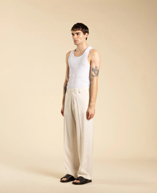 Pantalone Ampio Panna