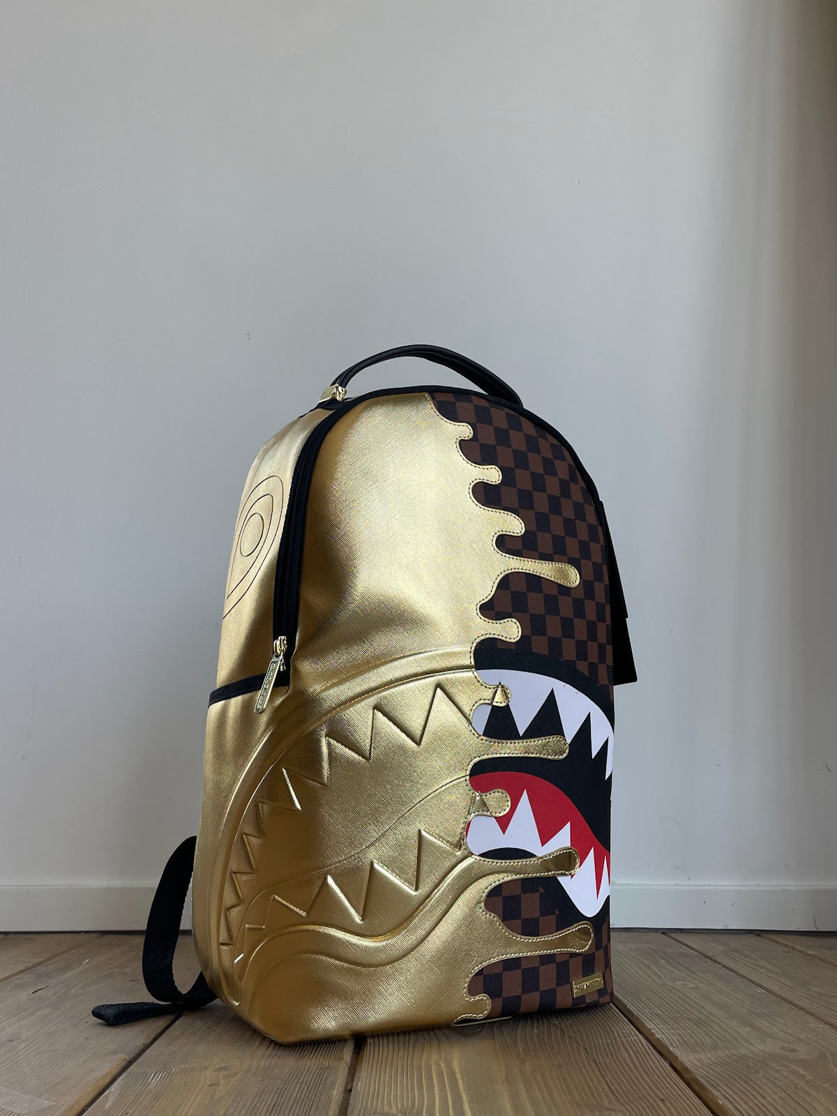Sharks In Paris Gold Drip Backpack