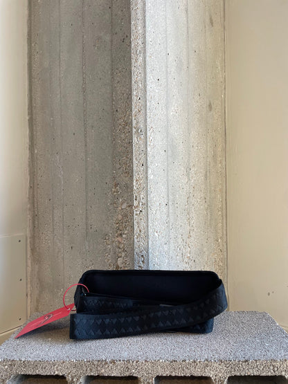 SHARKS IN PARIS WTF BUBBLE BROWN CHECK CROSSBODY
