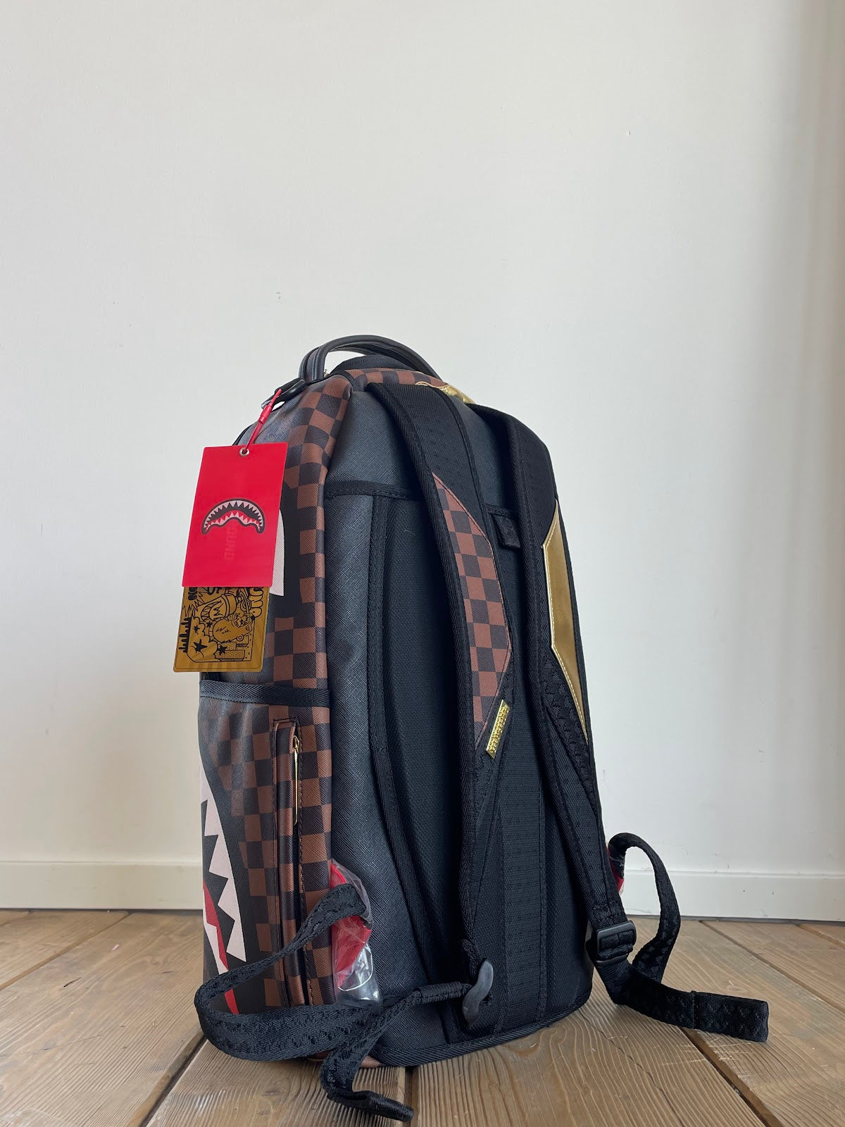 Sharks In Paris Gold Drip Backpack