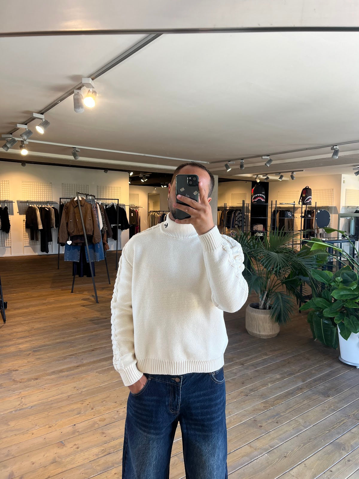 Braided Knit Sweater