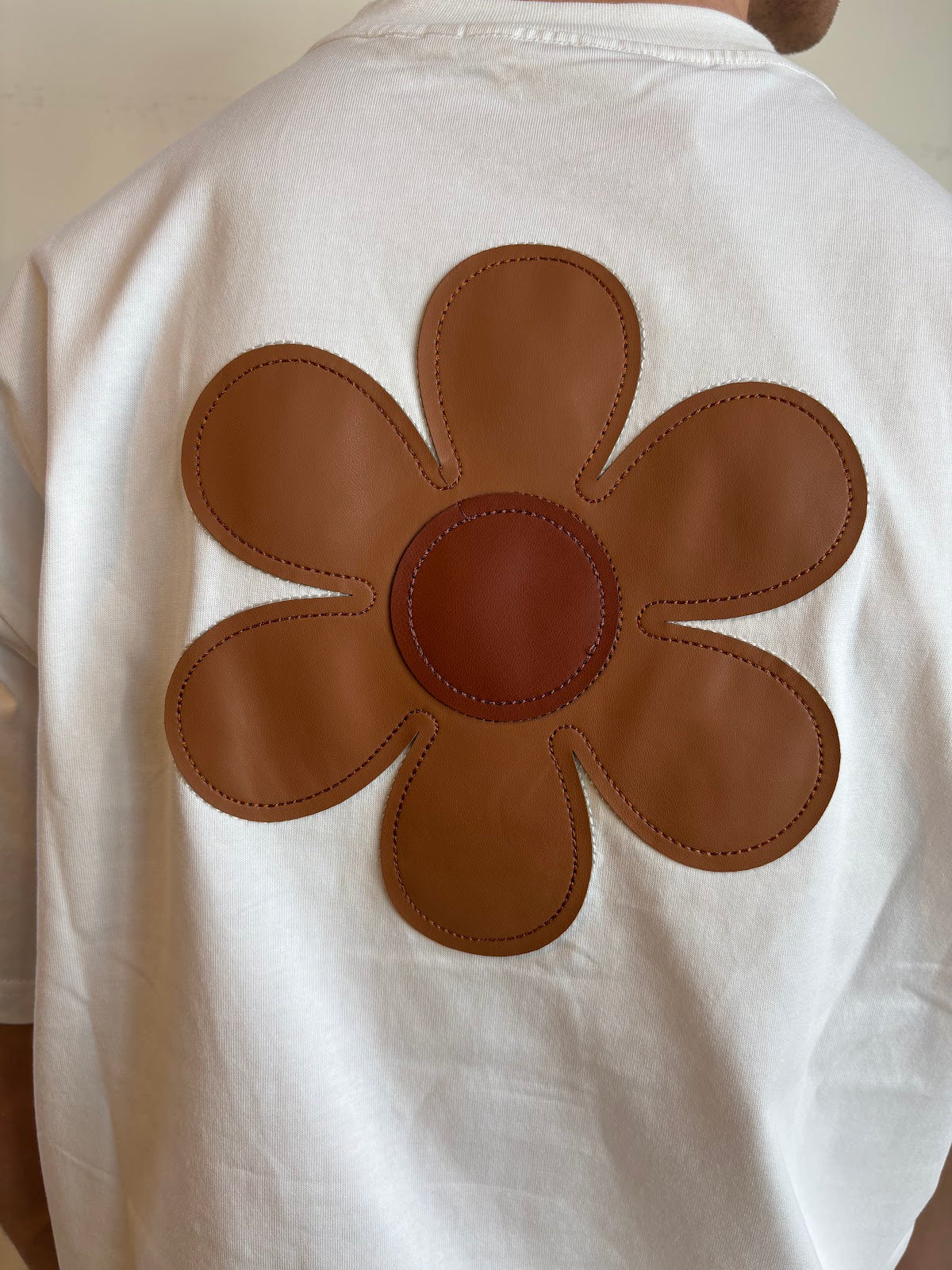 Flower Leather Tee