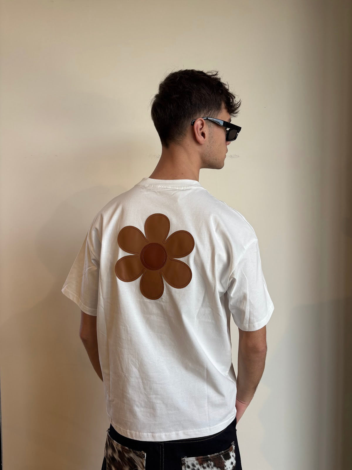 Flower Leather Tee