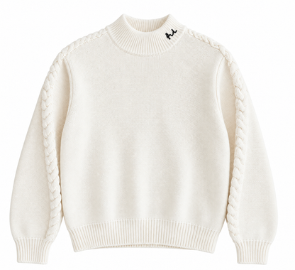 Braided Knit Sweater
