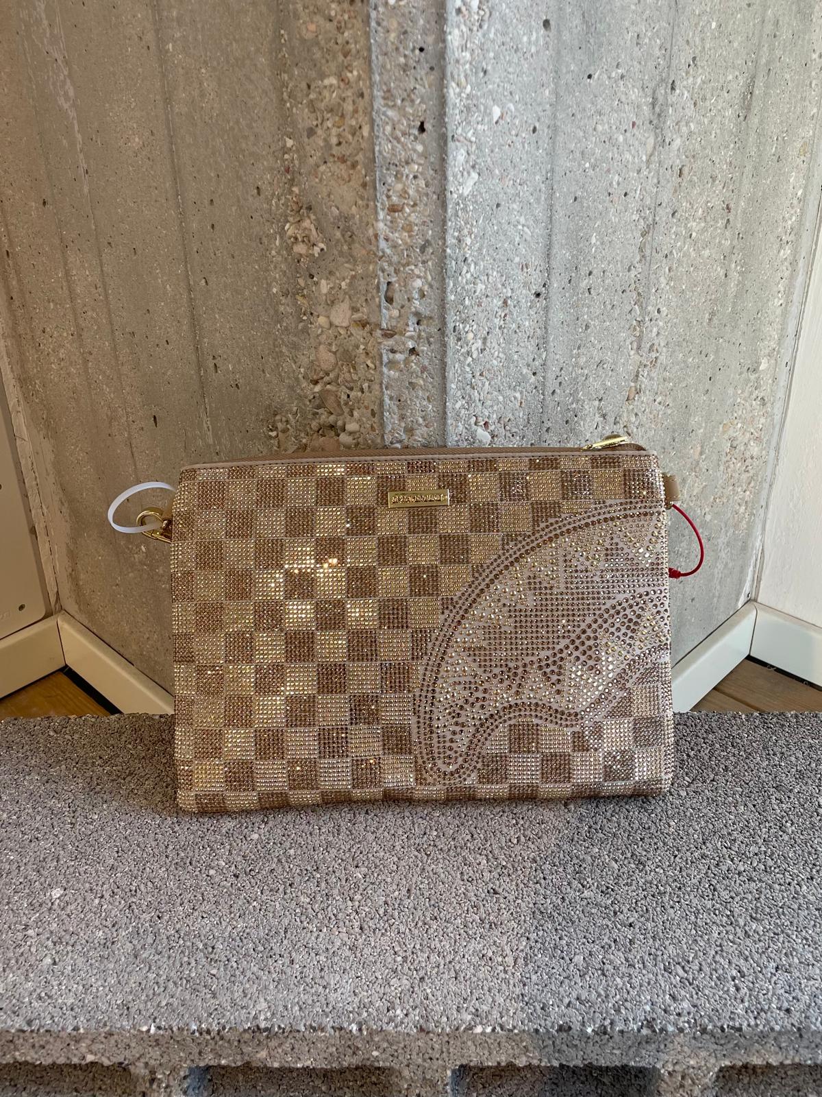 2 TONE GOLD TRINITY CROSSOVER CLUTCH