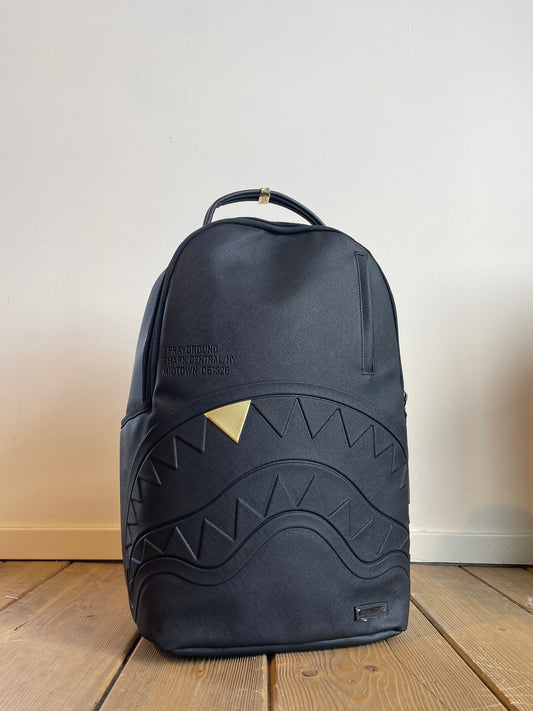 Blacked Out Embossed Gold Tooth Backpack