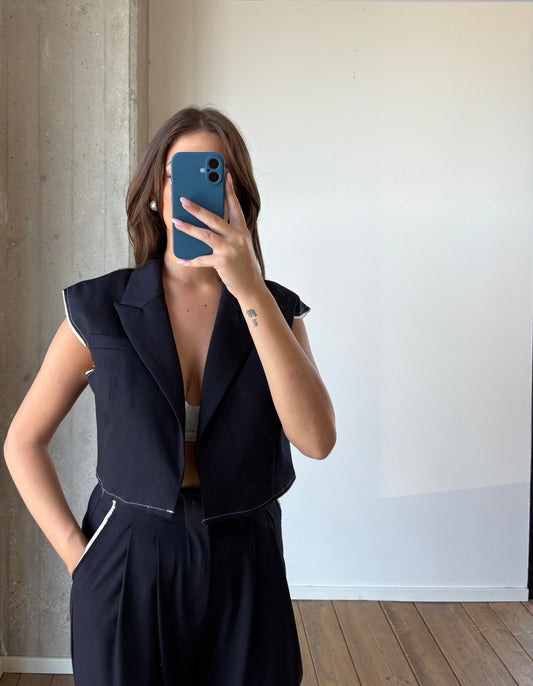 Gilet con spallina