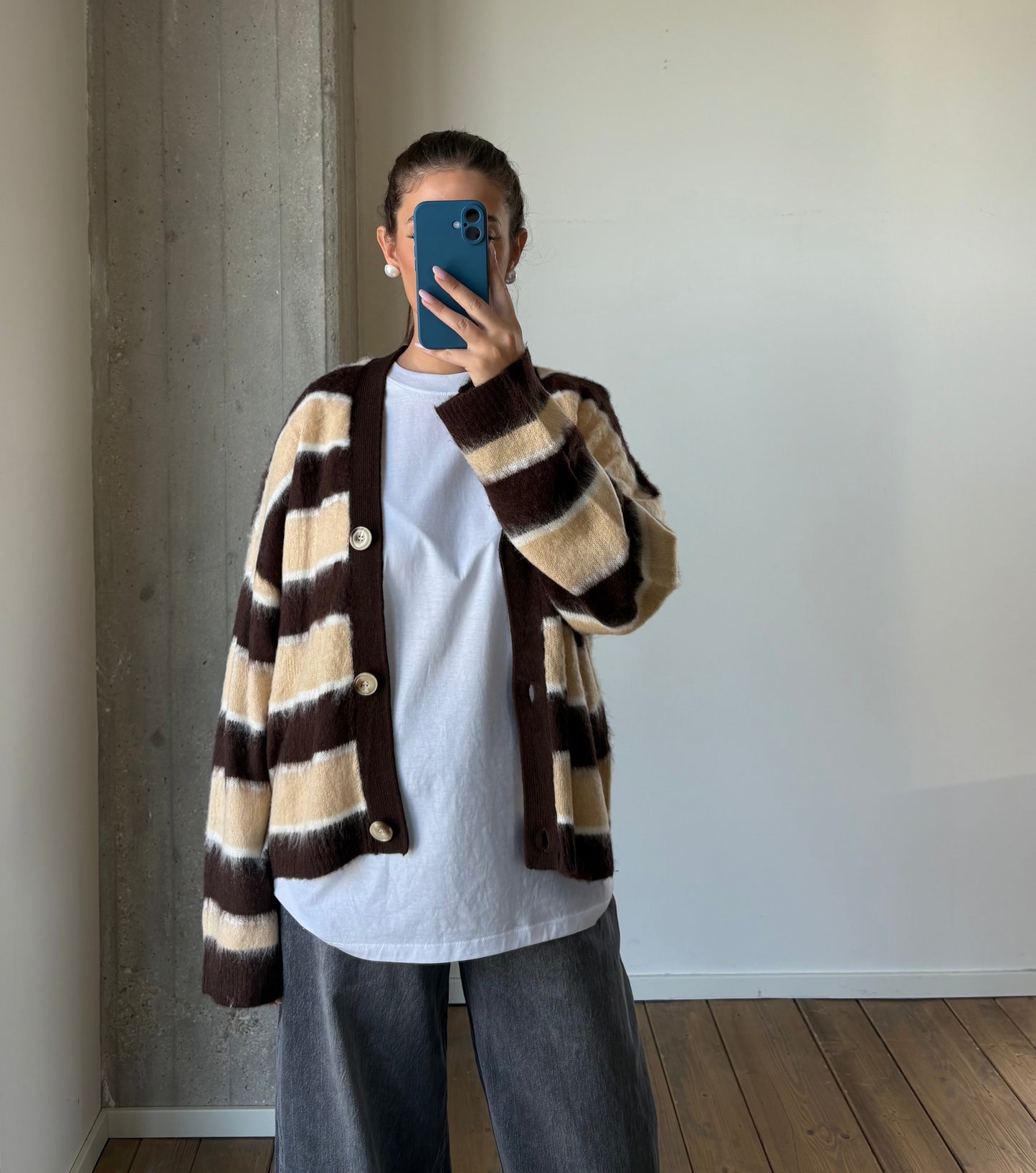 Cardigan a righe