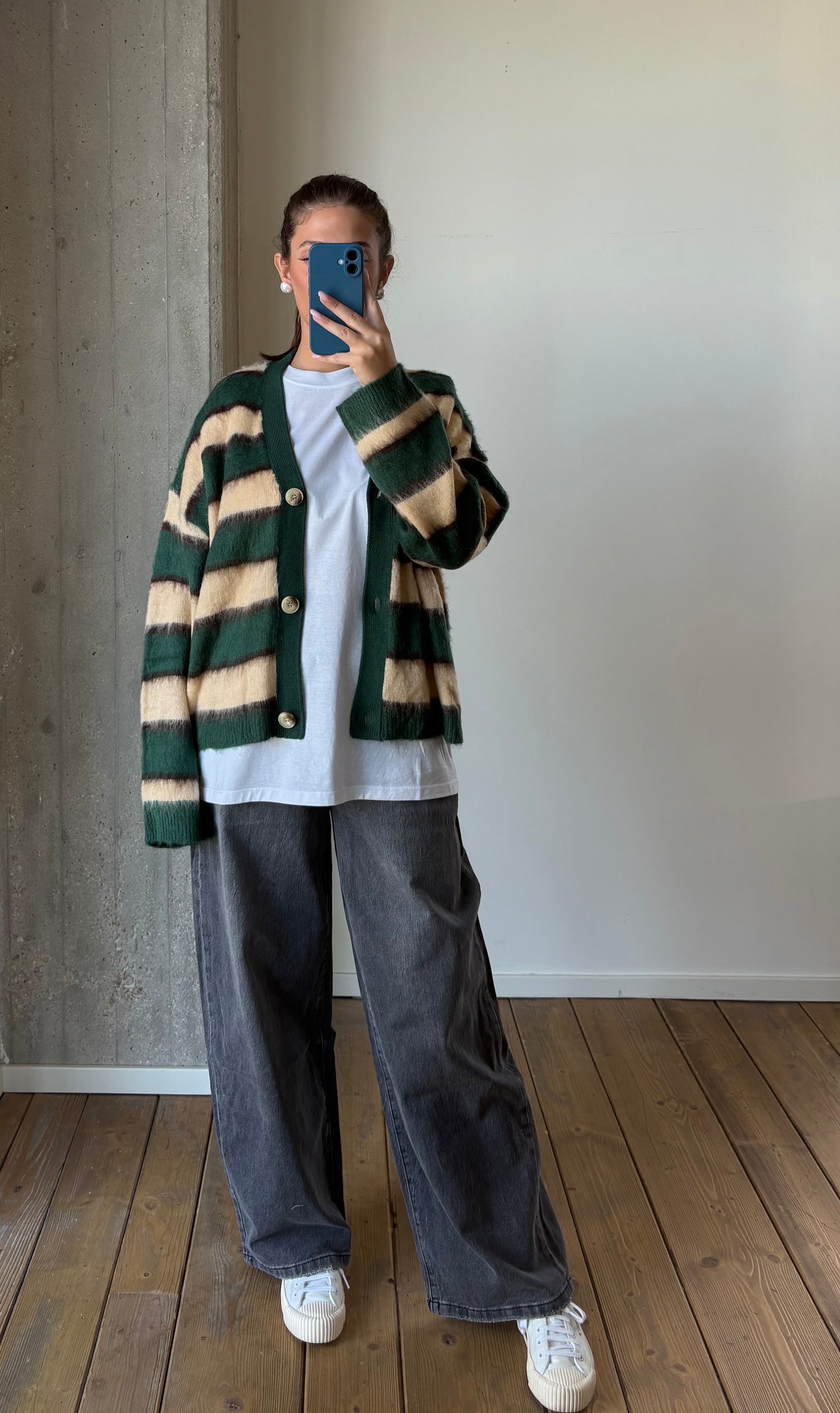 Cardigan a righe