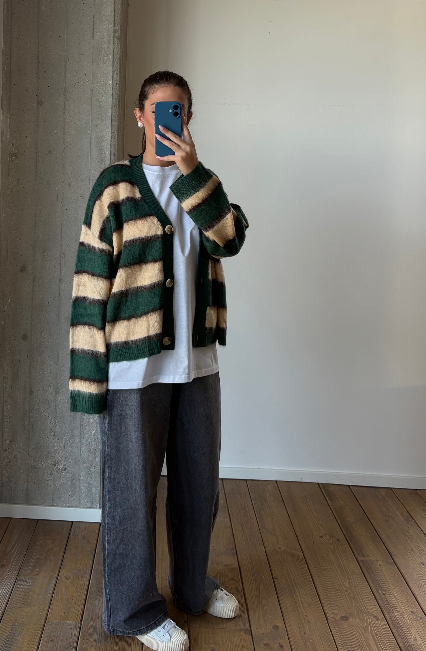 Cardigan a righe