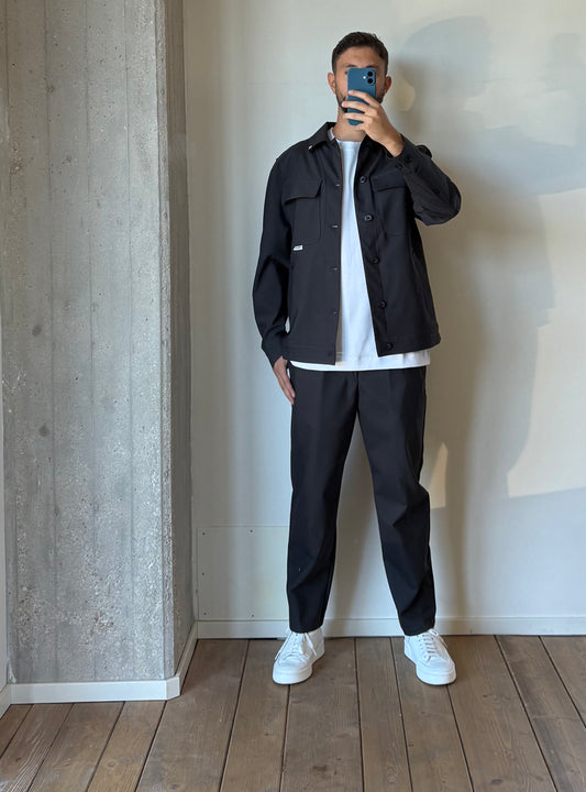 Pantalaccio con pinces palazzo fit