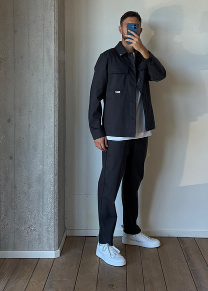 Pantalaccio con pinces palazzo fit