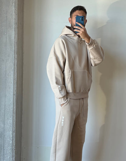 Hoodie boxy logata