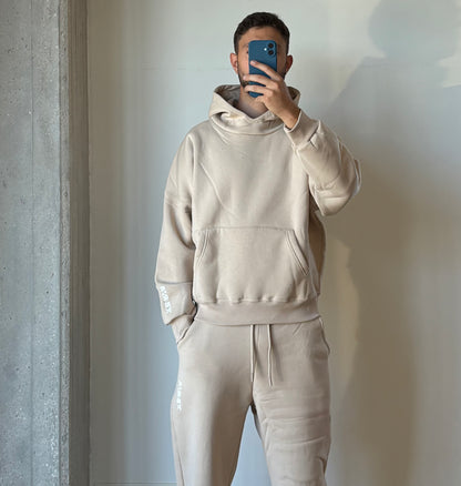 Hoodie boxy logata