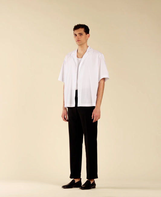 Camicia Crop In Cotone