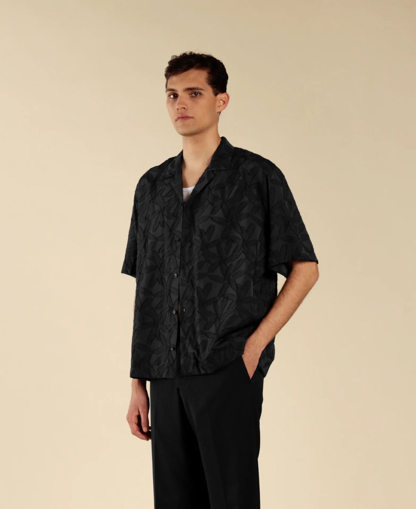 Camicia Jacquard Floreale